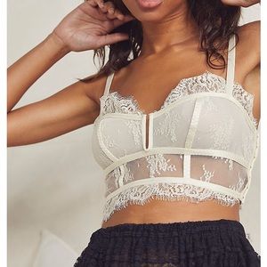 Free People Layer in Lace Bustier NEW WITH TAGS